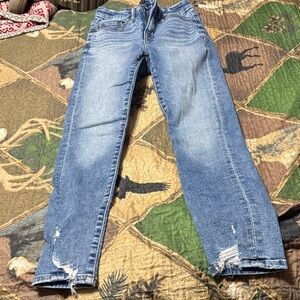 BKE Light Blue Distressed Skinny Jeans